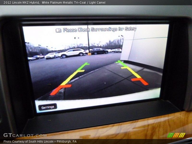 White Platinum Metallic Tri-Coat / Light Camel 2012 Lincoln MKZ Hybrid