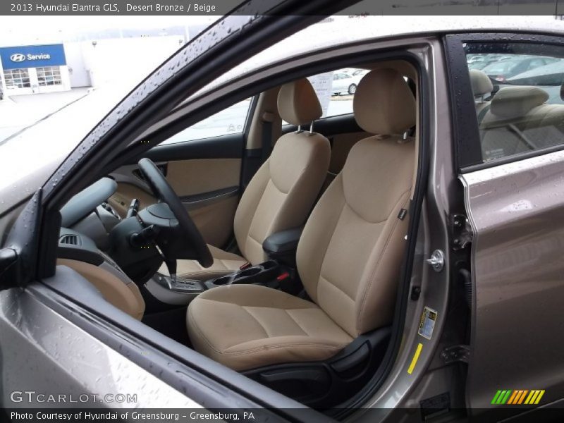 Desert Bronze / Beige 2013 Hyundai Elantra GLS