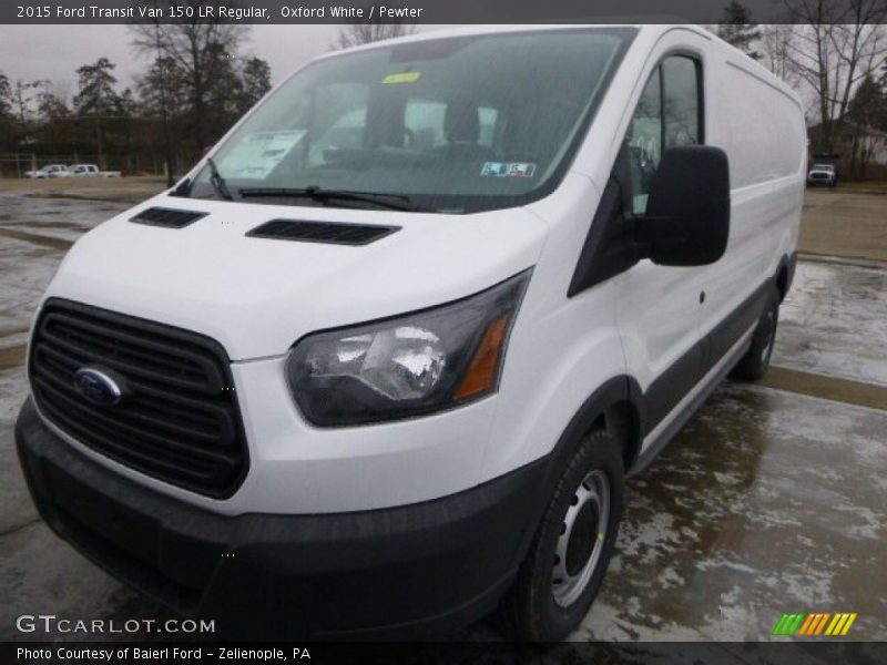 Oxford White / Pewter 2015 Ford Transit Van 150 LR Regular