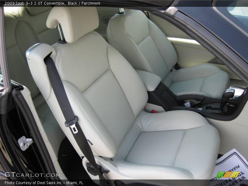Black / Parchment 2009 Saab 9-3 2.0T Convertible