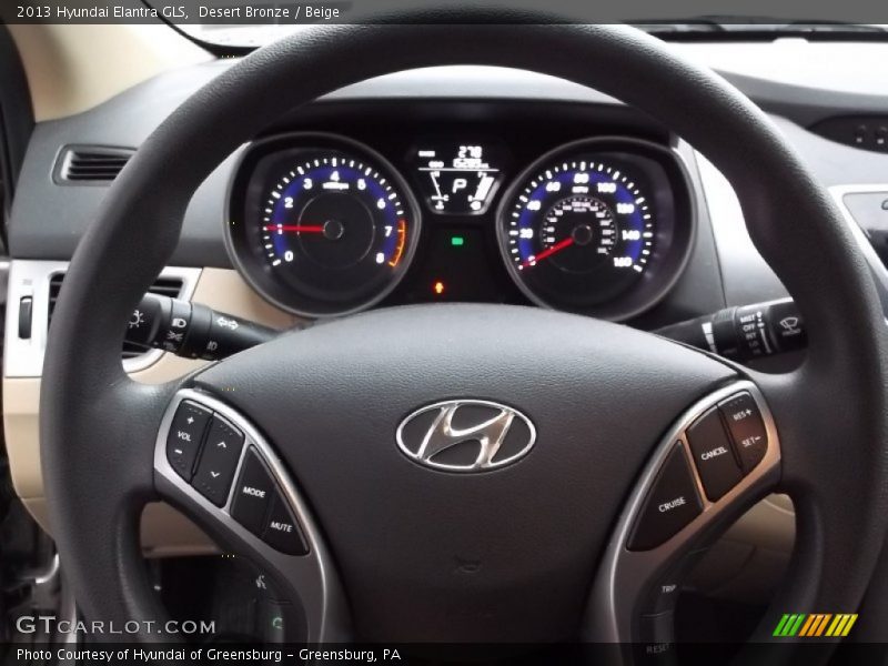 Desert Bronze / Beige 2013 Hyundai Elantra GLS