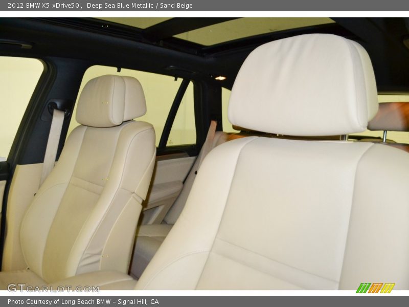 Deep Sea Blue Metallic / Sand Beige 2012 BMW X5 xDrive50i