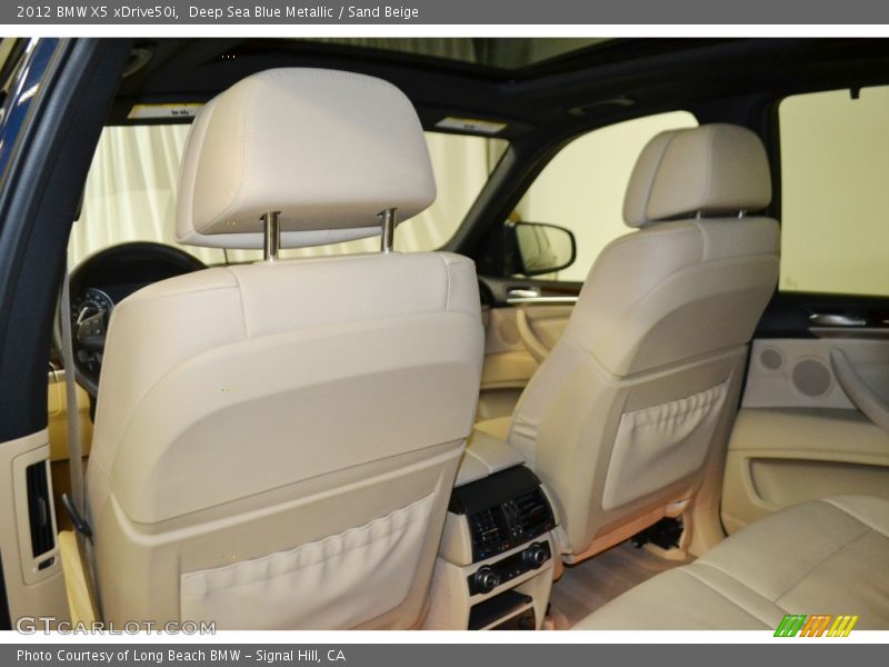 Deep Sea Blue Metallic / Sand Beige 2012 BMW X5 xDrive50i