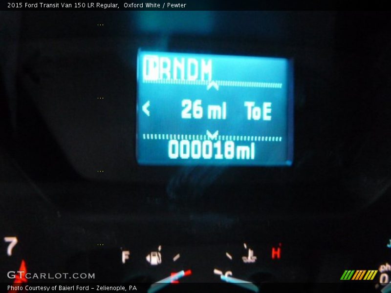 Oxford White / Pewter 2015 Ford Transit Van 150 LR Regular