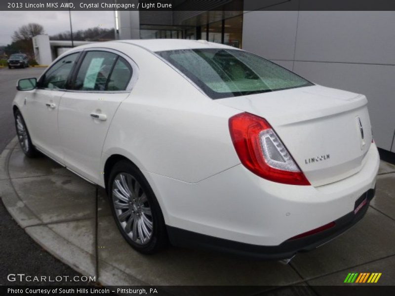 Crystal Champagne / Light Dune 2013 Lincoln MKS AWD