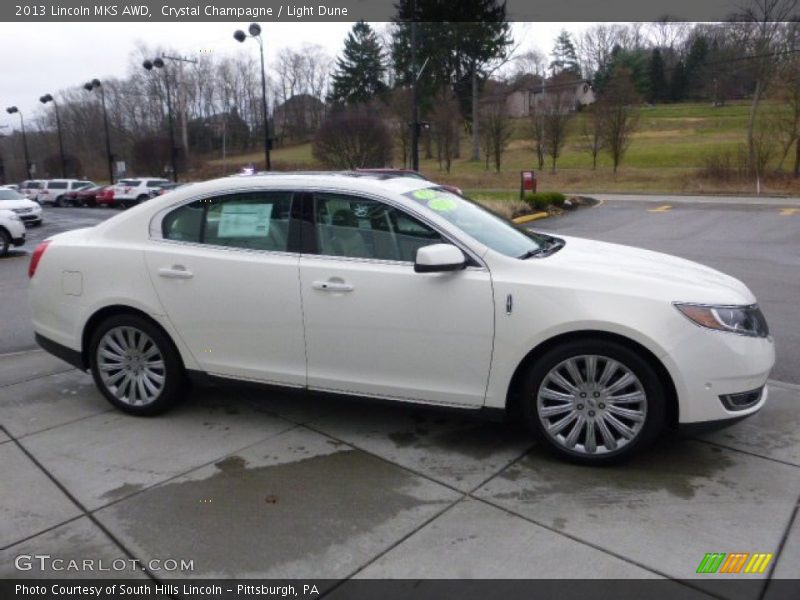 Crystal Champagne / Light Dune 2013 Lincoln MKS AWD