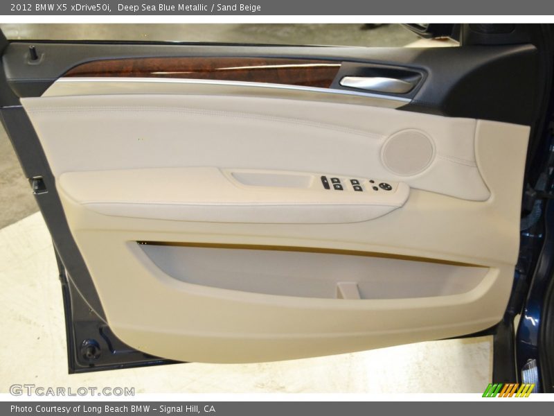 Deep Sea Blue Metallic / Sand Beige 2012 BMW X5 xDrive50i