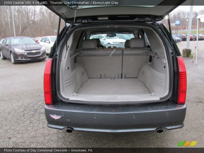 Thunder Gray ChromaFlair / Ebony/Light Gray 2009 Cadillac SRX 4 V6 AWD