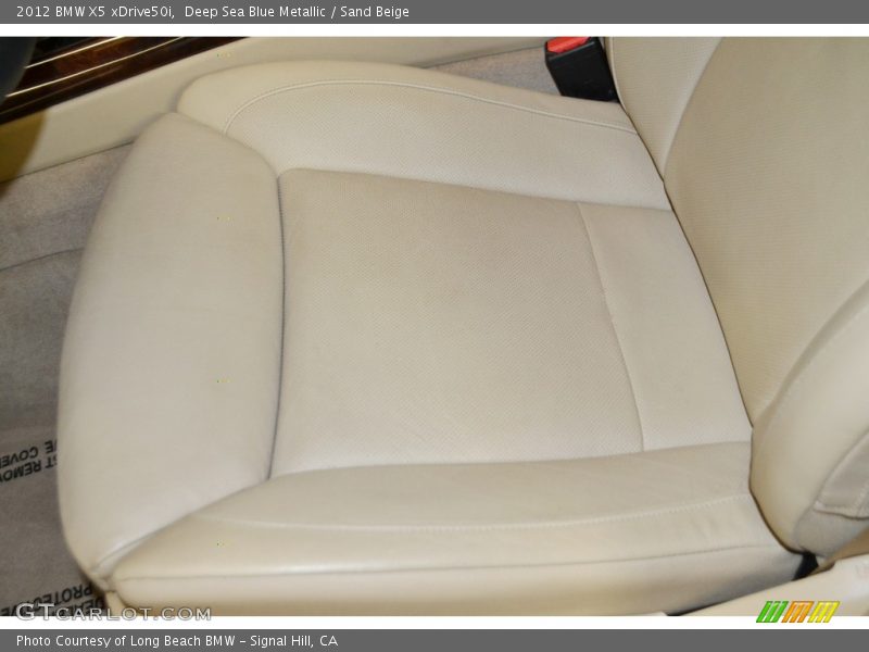 Deep Sea Blue Metallic / Sand Beige 2012 BMW X5 xDrive50i