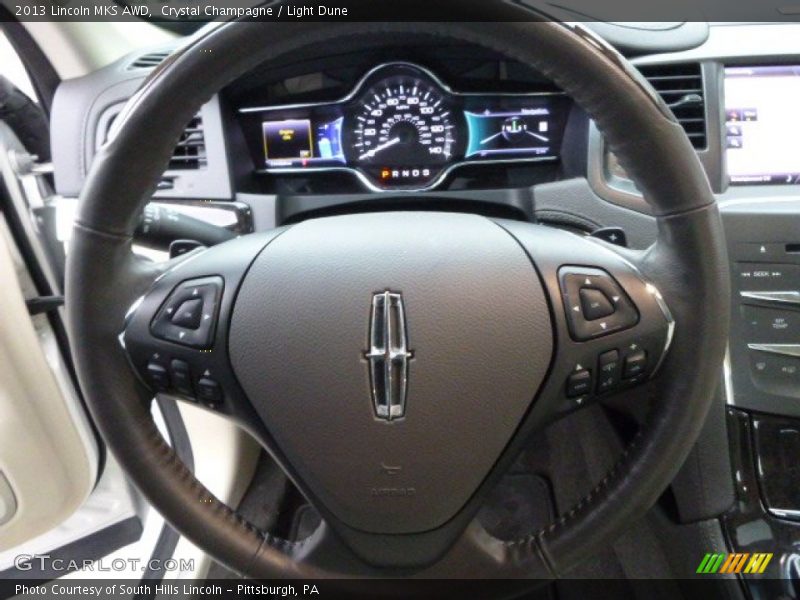 Crystal Champagne / Light Dune 2013 Lincoln MKS AWD