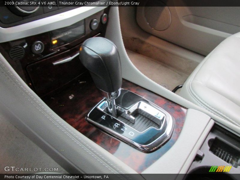 Thunder Gray ChromaFlair / Ebony/Light Gray 2009 Cadillac SRX 4 V6 AWD