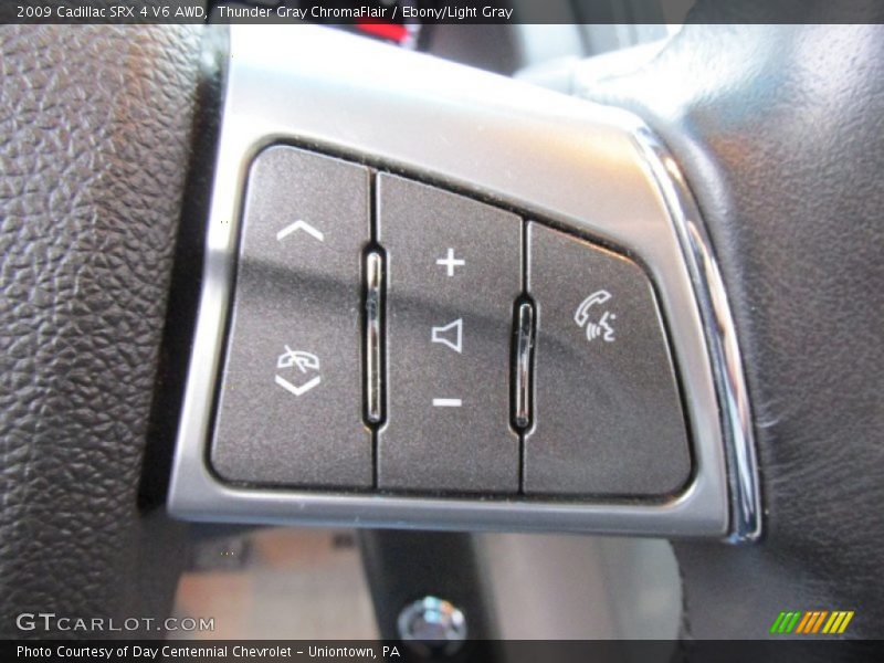 Thunder Gray ChromaFlair / Ebony/Light Gray 2009 Cadillac SRX 4 V6 AWD