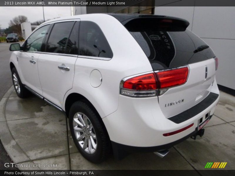 White Platinum Tri-Coat / Medium Light Stone 2013 Lincoln MKX AWD