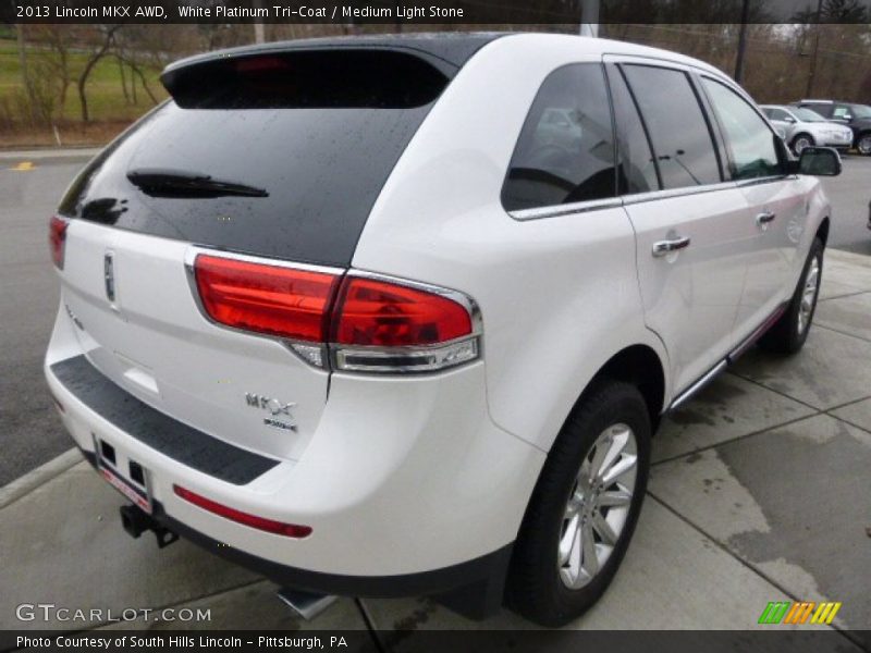 White Platinum Tri-Coat / Medium Light Stone 2013 Lincoln MKX AWD