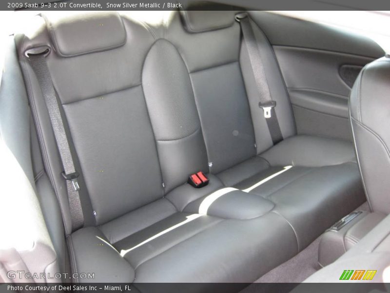 Snow Silver Metallic / Black 2009 Saab 9-3 2.0T Convertible