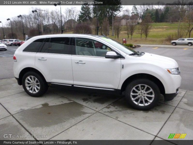 White Platinum Tri-Coat / Medium Light Stone 2013 Lincoln MKX AWD