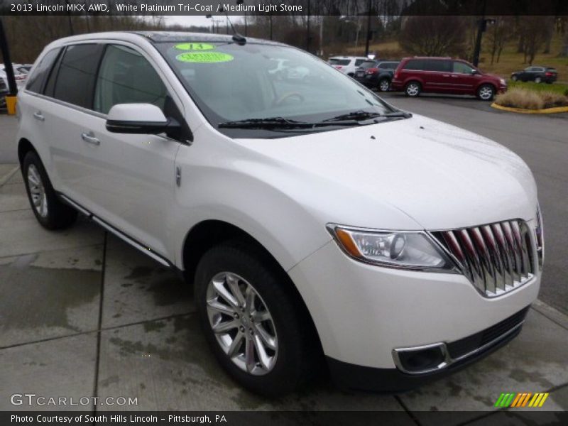 White Platinum Tri-Coat / Medium Light Stone 2013 Lincoln MKX AWD
