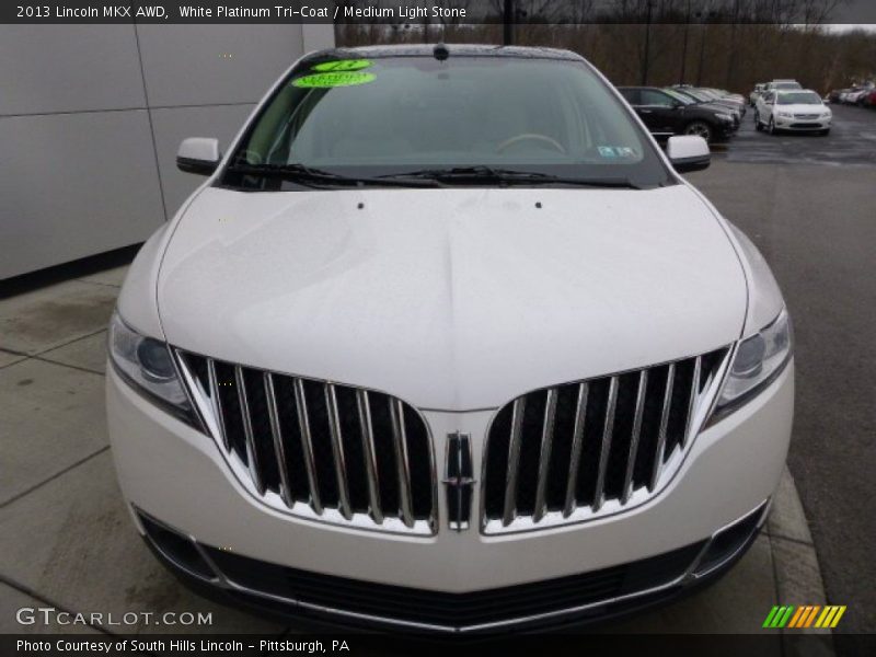 White Platinum Tri-Coat / Medium Light Stone 2013 Lincoln MKX AWD