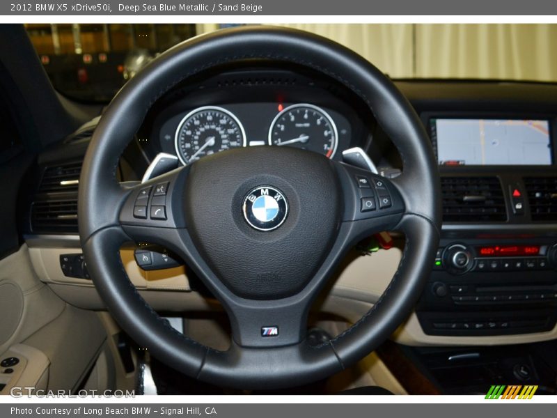 Deep Sea Blue Metallic / Sand Beige 2012 BMW X5 xDrive50i