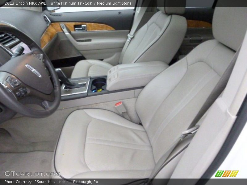 White Platinum Tri-Coat / Medium Light Stone 2013 Lincoln MKX AWD