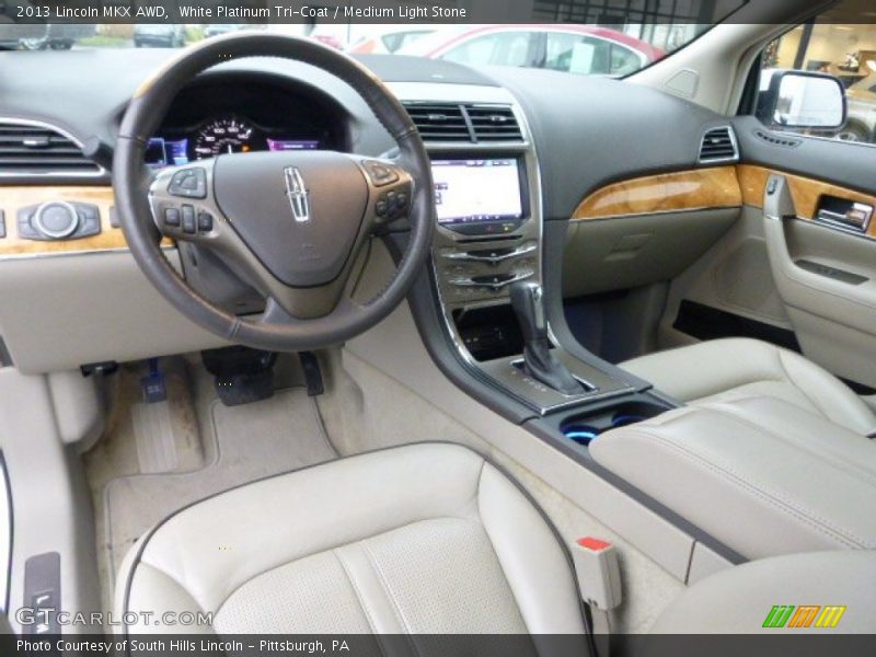 White Platinum Tri-Coat / Medium Light Stone 2013 Lincoln MKX AWD