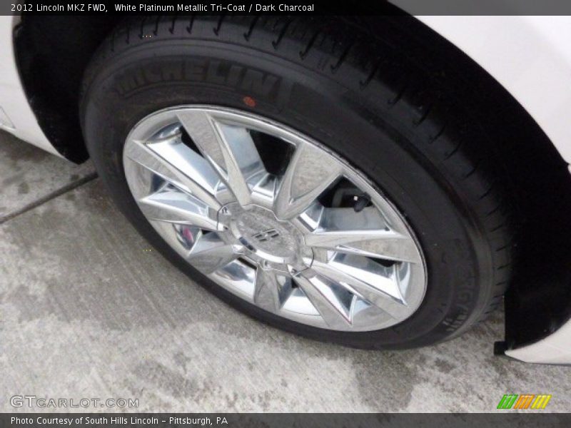 White Platinum Metallic Tri-Coat / Dark Charcoal 2012 Lincoln MKZ FWD