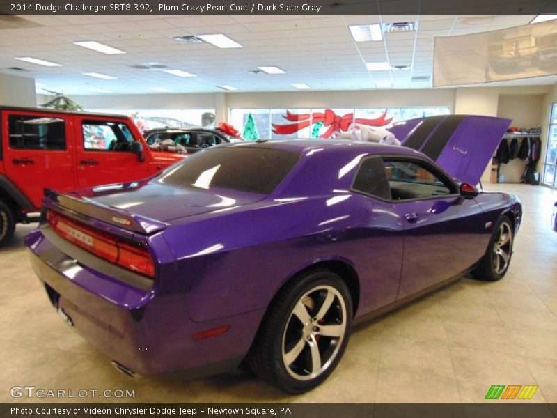 Plum Crazy Pearl Coat / Dark Slate Gray 2014 Dodge Challenger SRT8 392