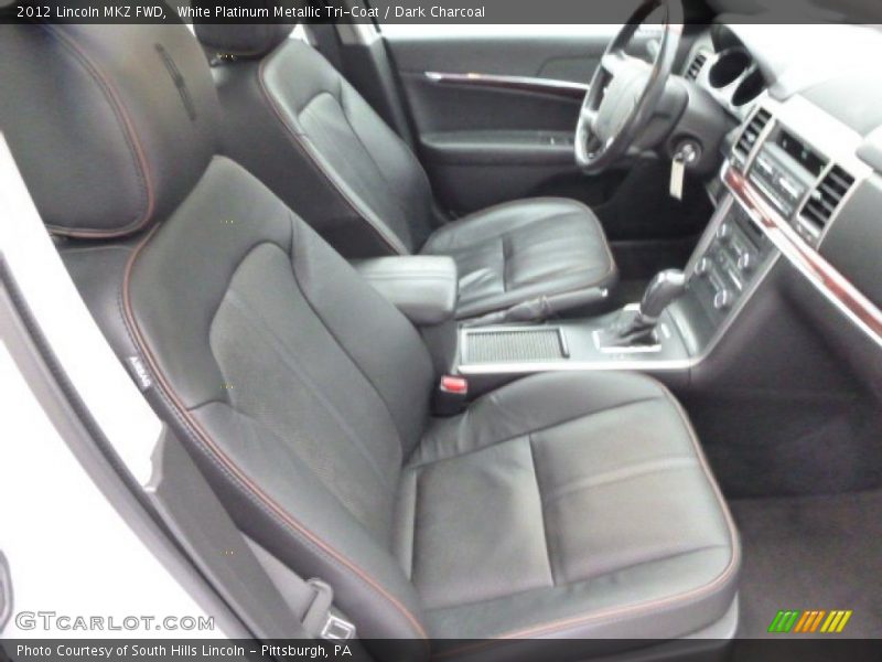 White Platinum Metallic Tri-Coat / Dark Charcoal 2012 Lincoln MKZ FWD