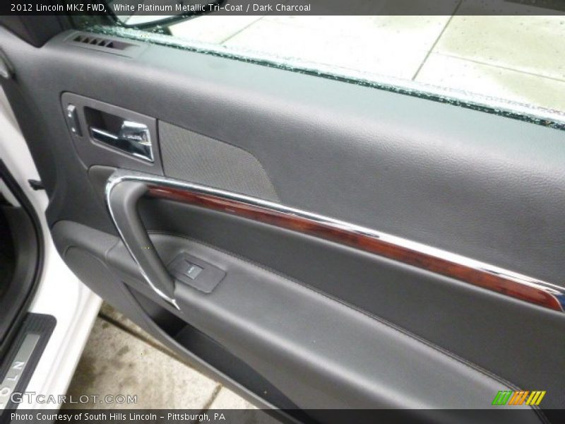 White Platinum Metallic Tri-Coat / Dark Charcoal 2012 Lincoln MKZ FWD