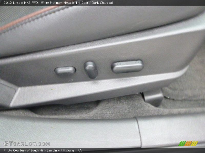 White Platinum Metallic Tri-Coat / Dark Charcoal 2012 Lincoln MKZ FWD