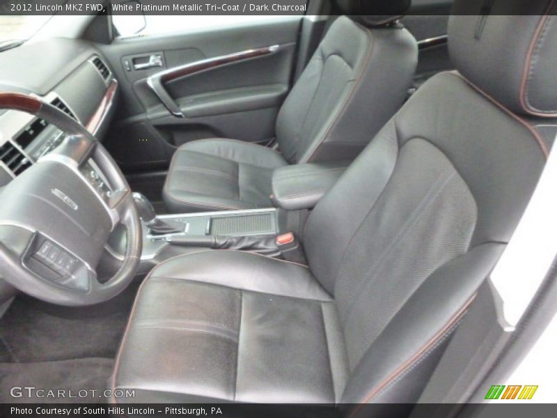 White Platinum Metallic Tri-Coat / Dark Charcoal 2012 Lincoln MKZ FWD