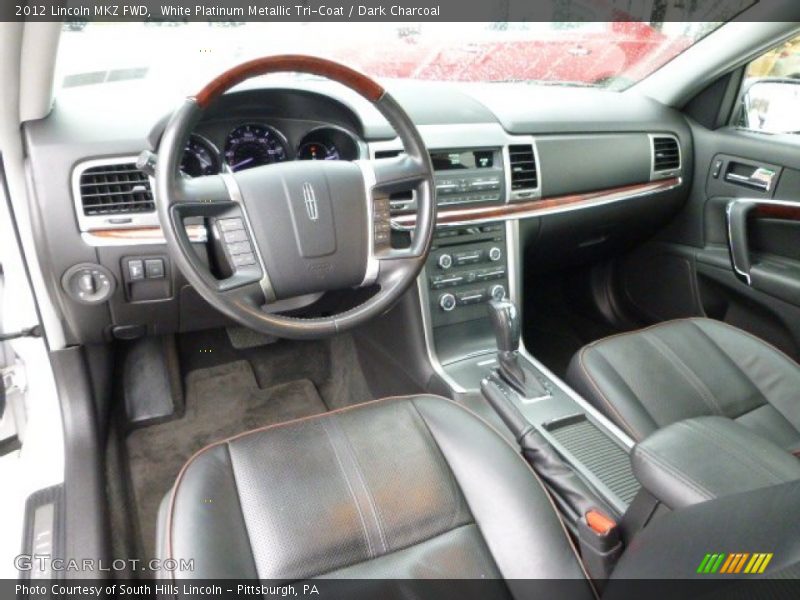 White Platinum Metallic Tri-Coat / Dark Charcoal 2012 Lincoln MKZ FWD
