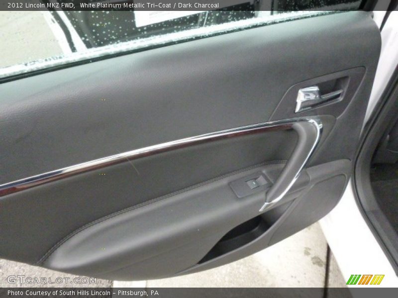White Platinum Metallic Tri-Coat / Dark Charcoal 2012 Lincoln MKZ FWD