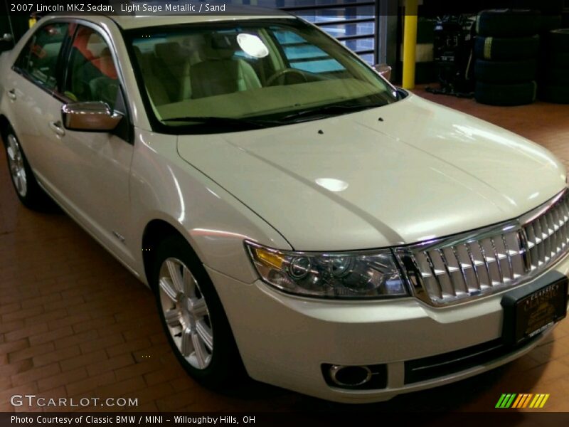 Light Sage Metallic / Sand 2007 Lincoln MKZ Sedan