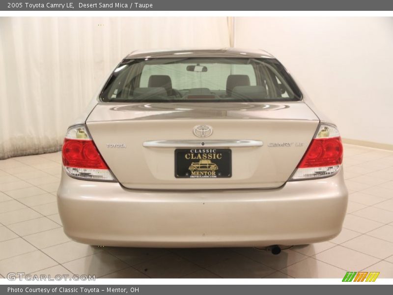 Desert Sand Mica / Taupe 2005 Toyota Camry LE