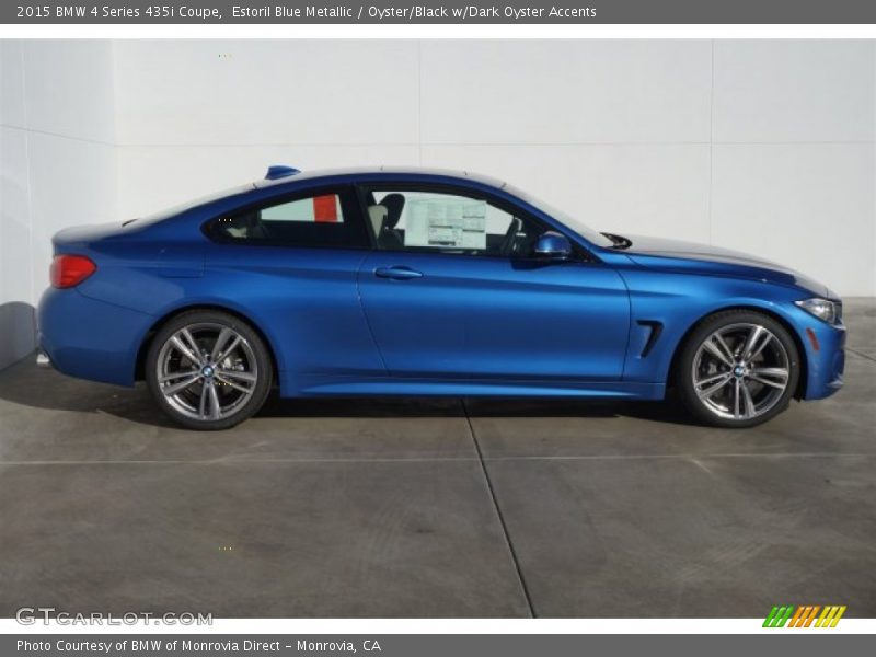Estoril Blue Metallic / Oyster/Black w/Dark Oyster Accents 2015 BMW 4 Series 435i Coupe