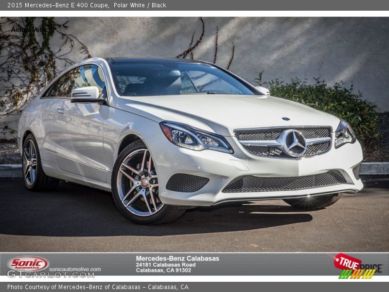 Polar White / Black 2015 Mercedes-Benz E 400 Coupe