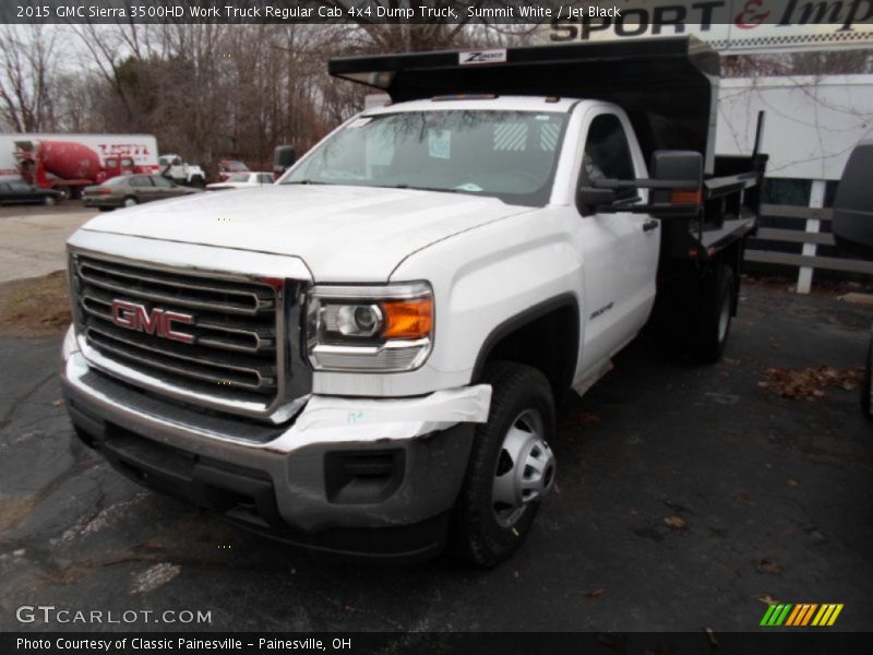 Summit White / Jet Black 2015 GMC Sierra 3500HD Work Truck Regular Cab 4x4 Dump Truck