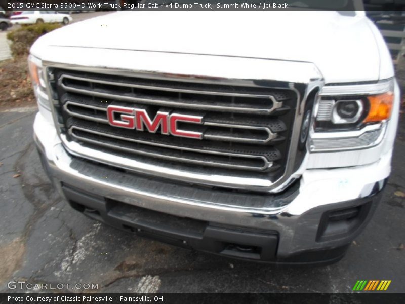 Summit White / Jet Black 2015 GMC Sierra 3500HD Work Truck Regular Cab 4x4 Dump Truck
