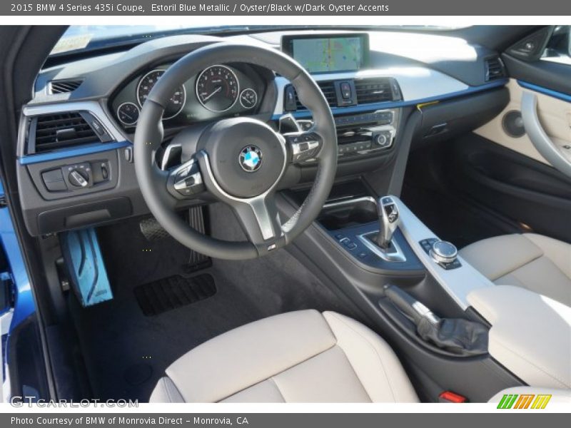 Estoril Blue Metallic / Oyster/Black w/Dark Oyster Accents 2015 BMW 4 Series 435i Coupe