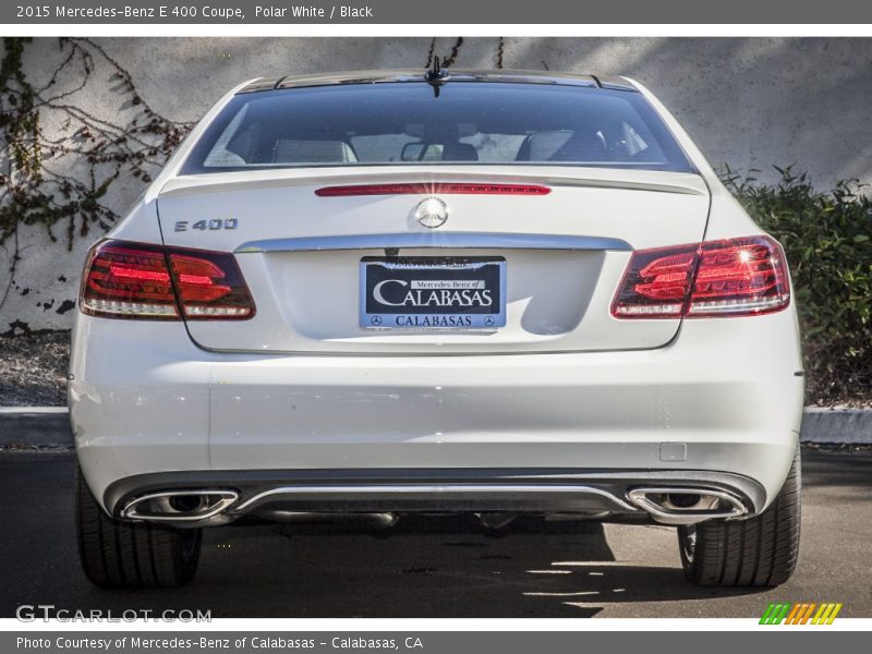 Polar White / Black 2015 Mercedes-Benz E 400 Coupe