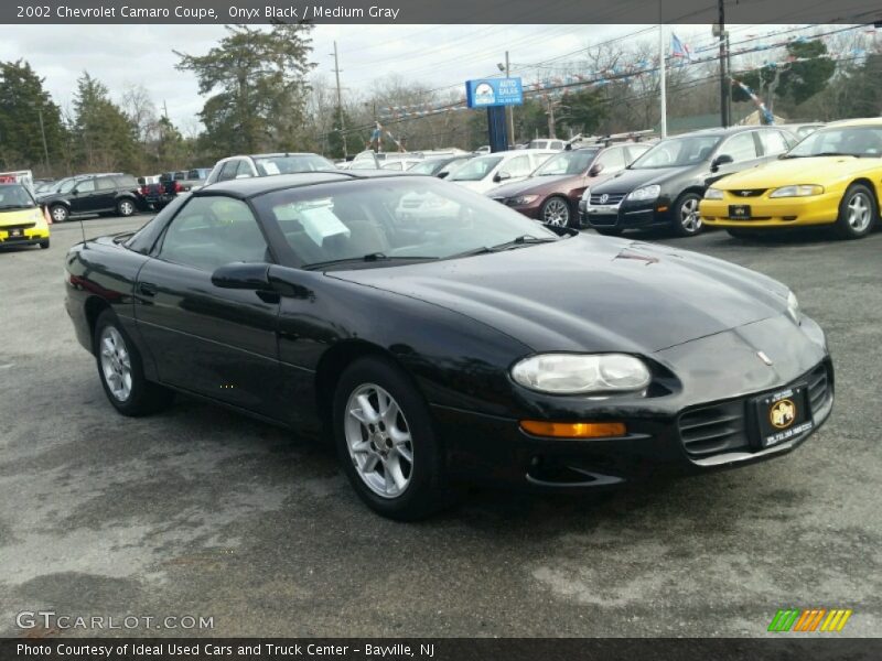 Onyx Black / Medium Gray 2002 Chevrolet Camaro Coupe