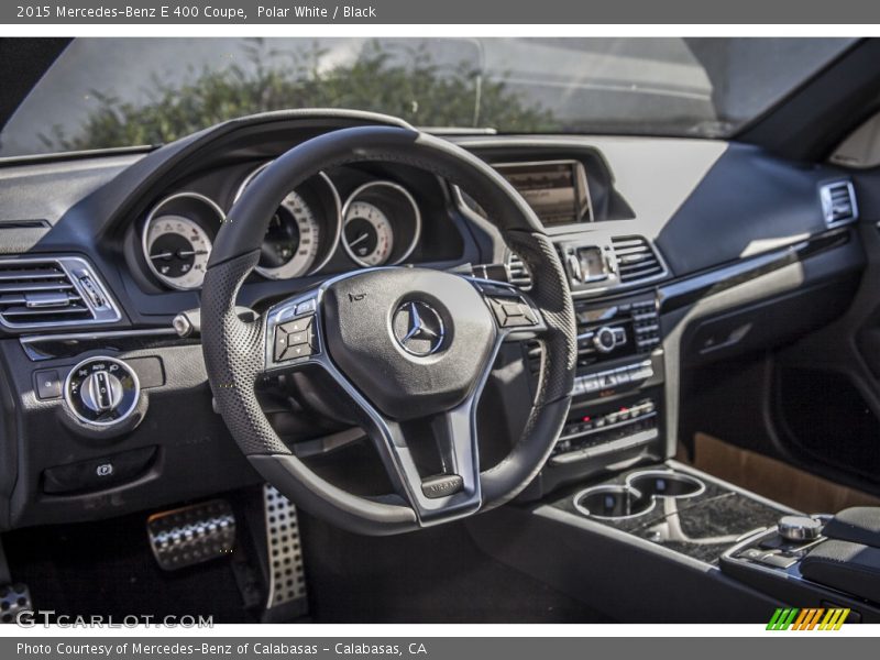 Polar White / Black 2015 Mercedes-Benz E 400 Coupe