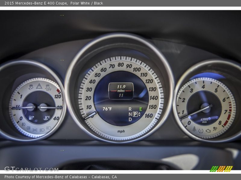  2015 E 400 Coupe 400 Coupe Gauges