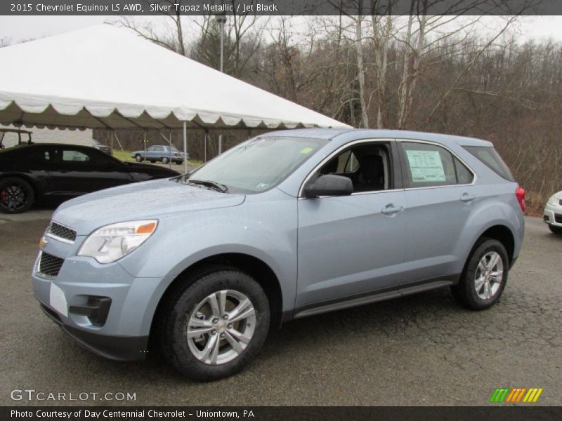 Silver Topaz Metallic / Jet Black 2015 Chevrolet Equinox LS AWD