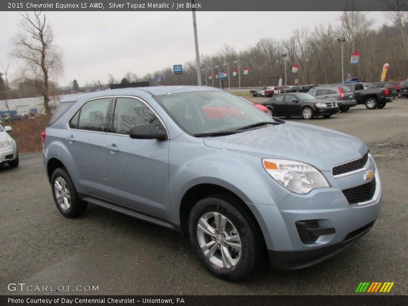 Silver Topaz Metallic / Jet Black 2015 Chevrolet Equinox LS AWD