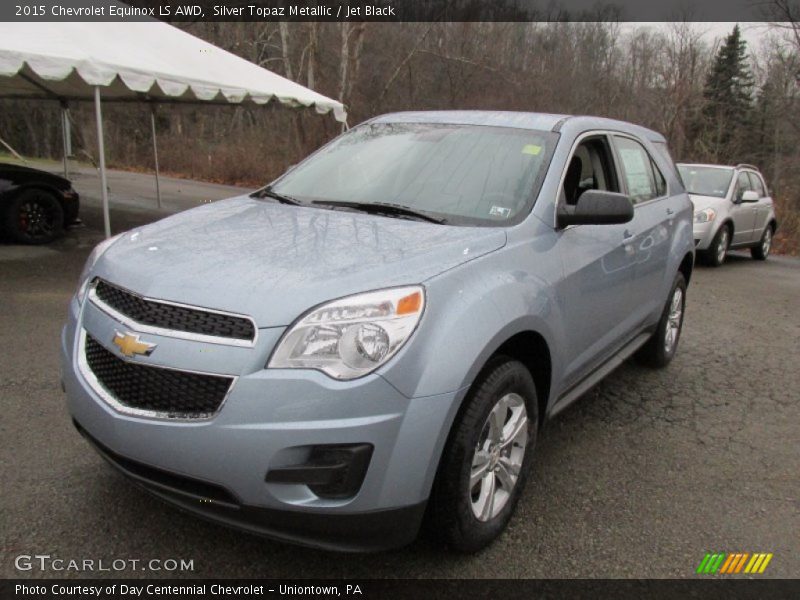 Silver Topaz Metallic / Jet Black 2015 Chevrolet Equinox LS AWD