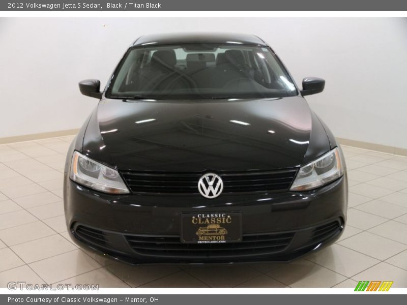Black / Titan Black 2012 Volkswagen Jetta S Sedan