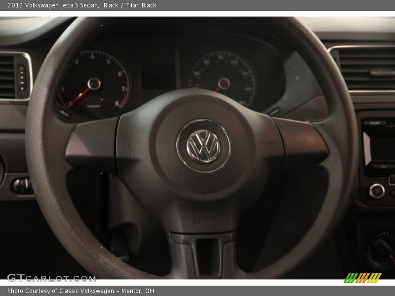 Black / Titan Black 2012 Volkswagen Jetta S Sedan