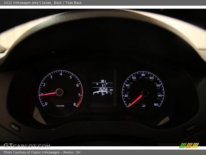 Black / Titan Black 2012 Volkswagen Jetta S Sedan
